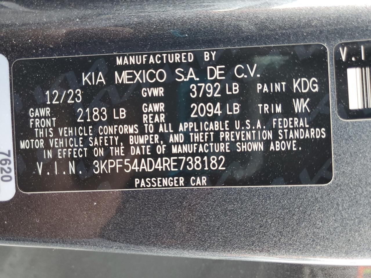 2024 KIA FORTE