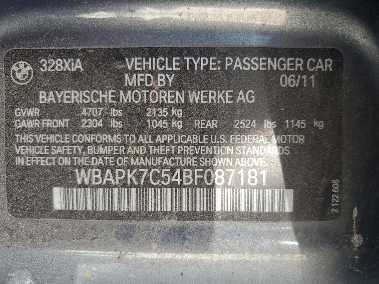2011 BMW 3 SERIES