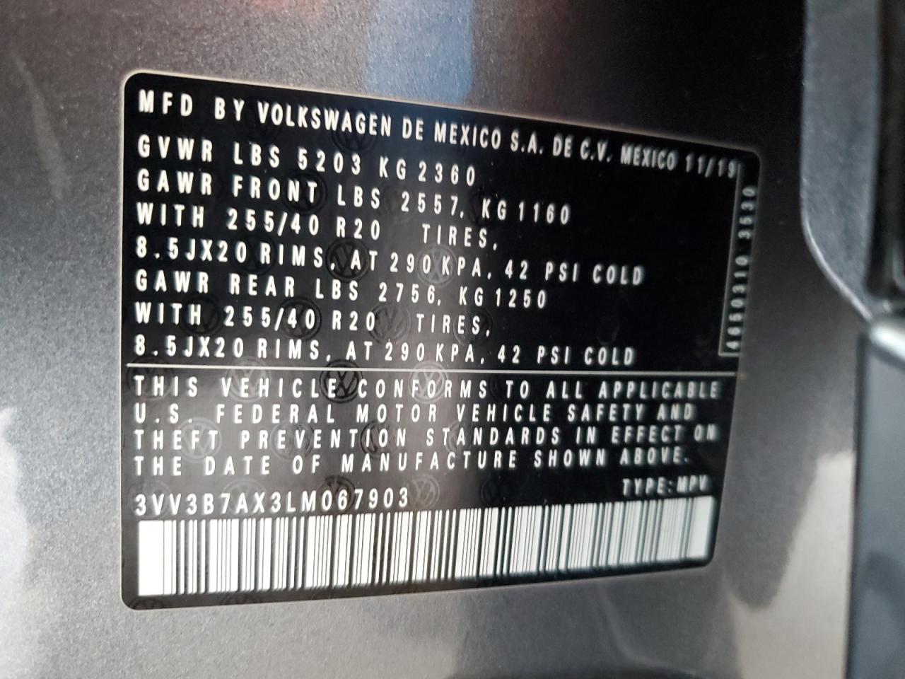 2020 VOLKSWAGEN TIGUAN