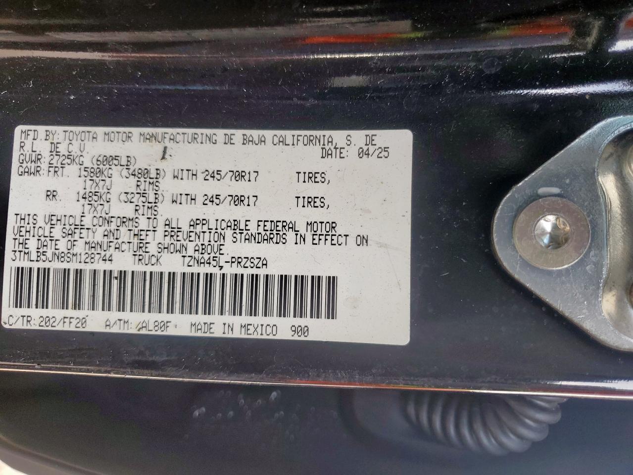 2025 TOYOTA TACOMA