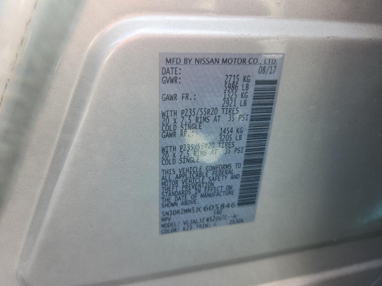2018 NISSAN PATHFINDER