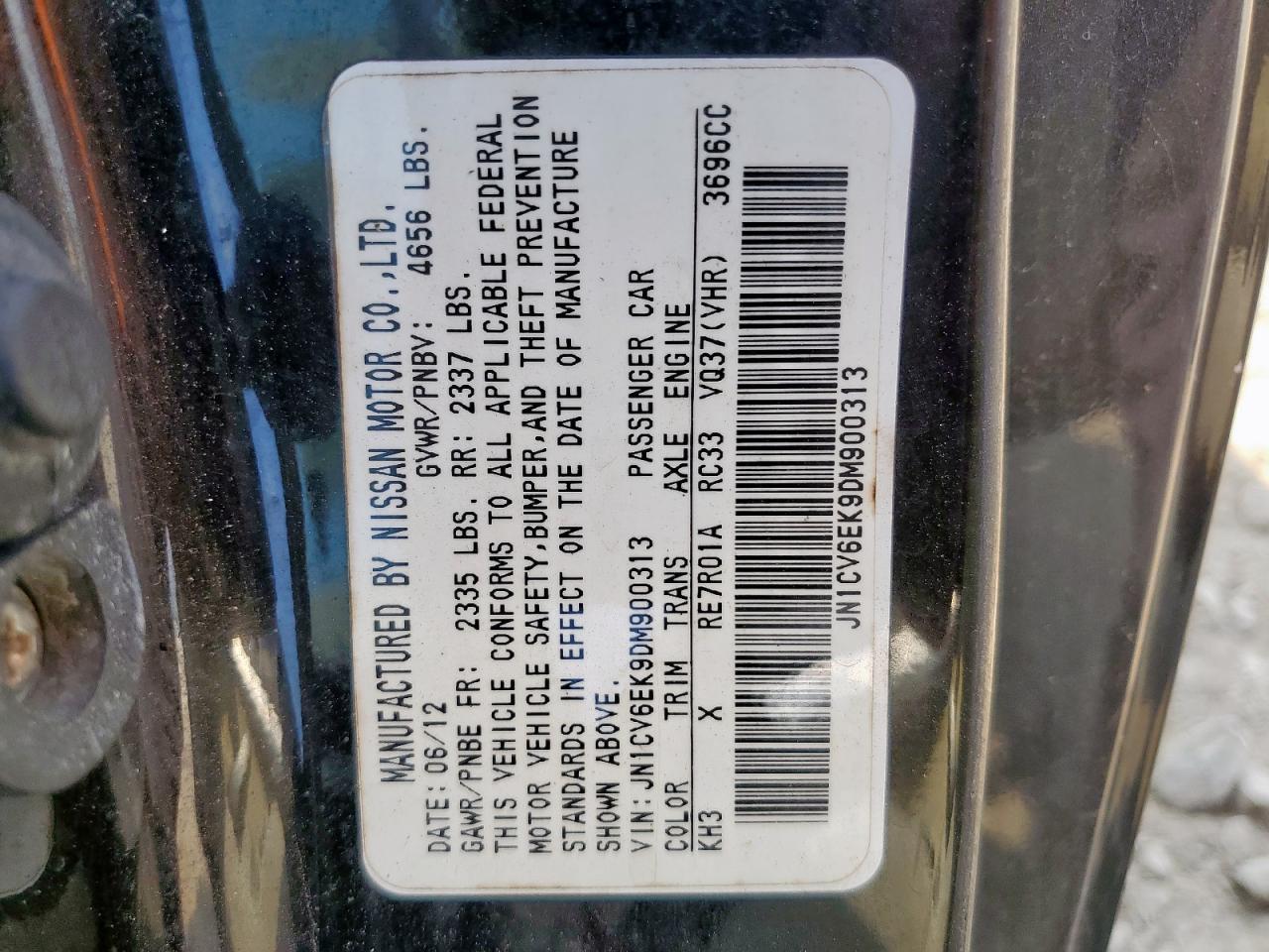 2013 INFINITI G37