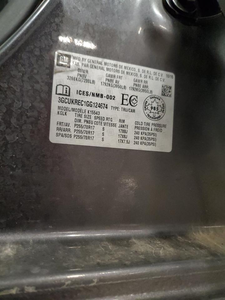 2016 CHEVROLET SILVERADO