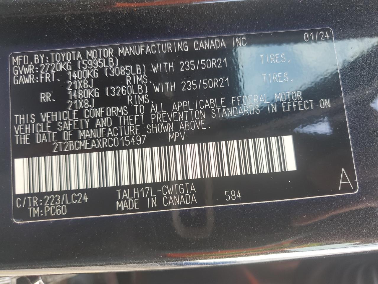 2024 LEXUS RX450