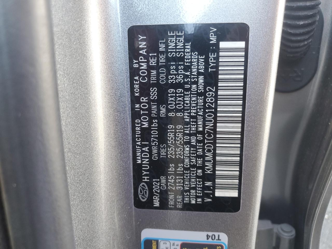 2022 GENESIS ALL OTHER