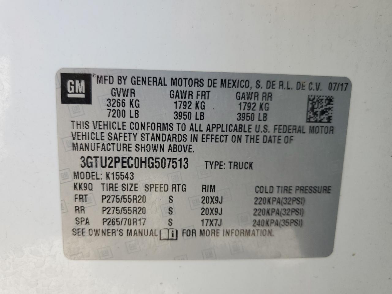 2017 GMC SIERRA