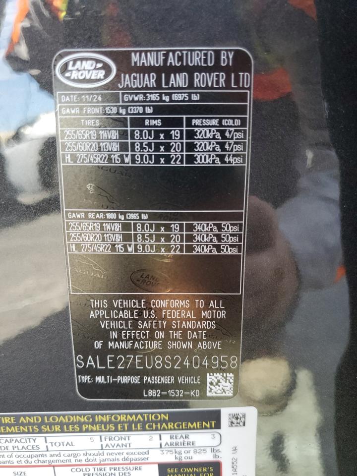 2025 LAND ROVER DEFENDER