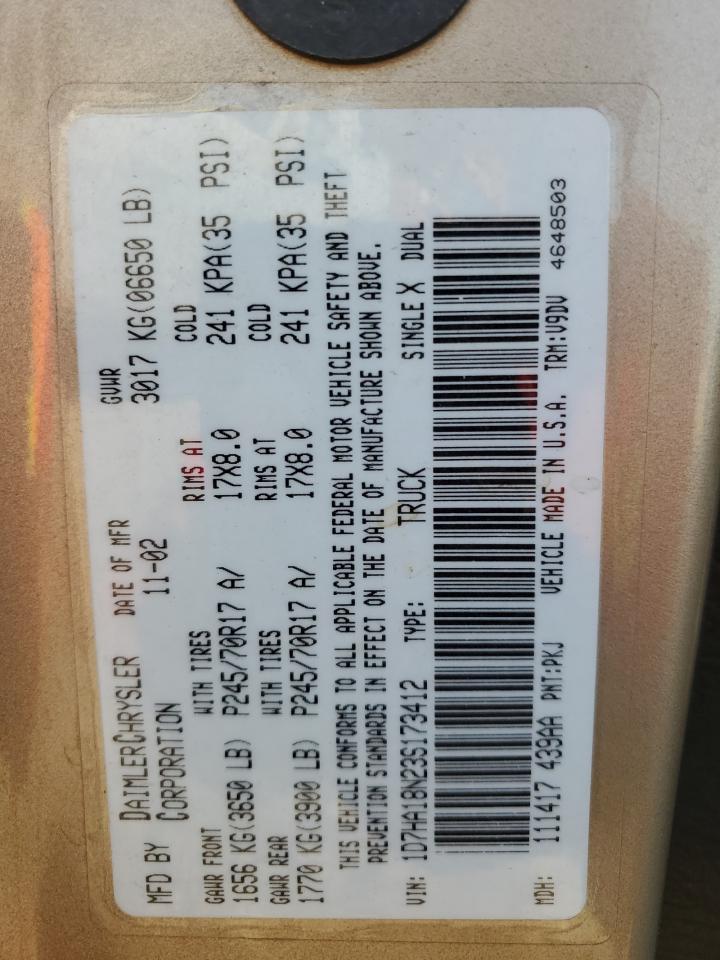 2003 DODGE RAM 1500