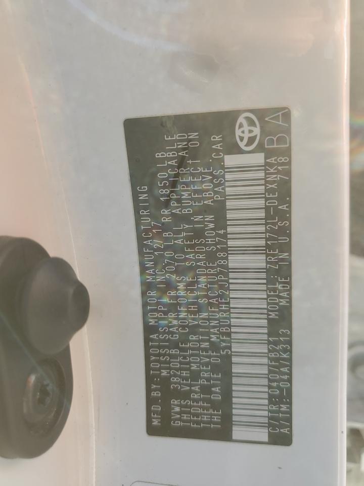 2018 TOYOTA COROLLA