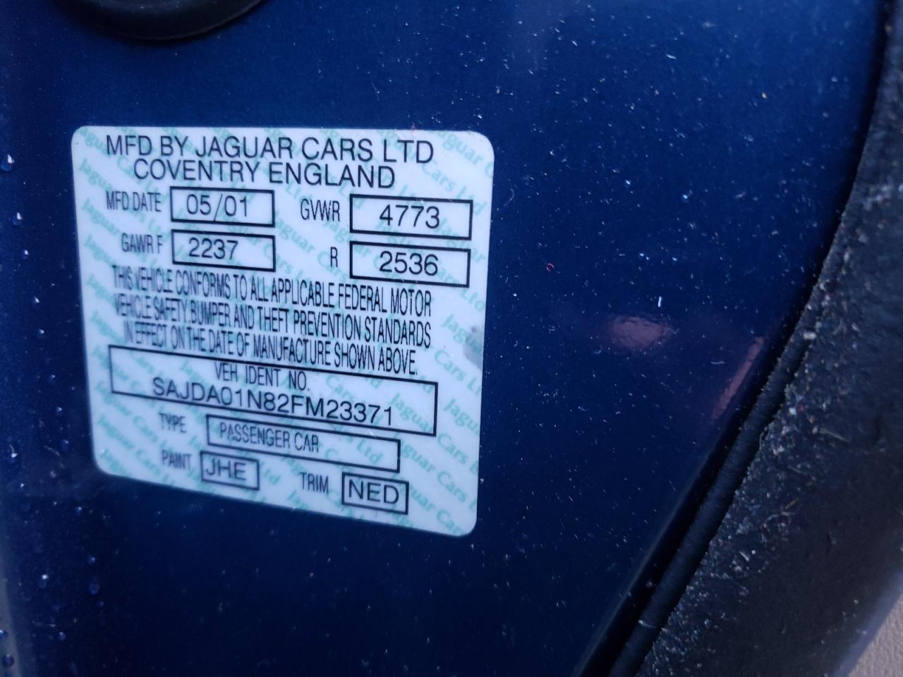 2002 JAGUAR S-TYPE