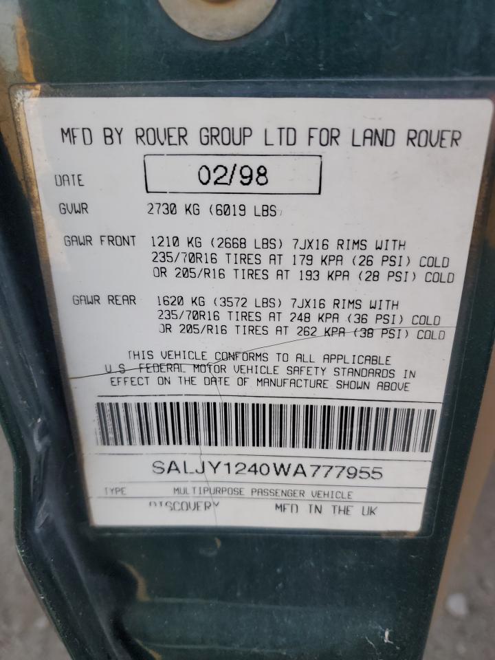 1998 LAND ROVER DISCOVERY