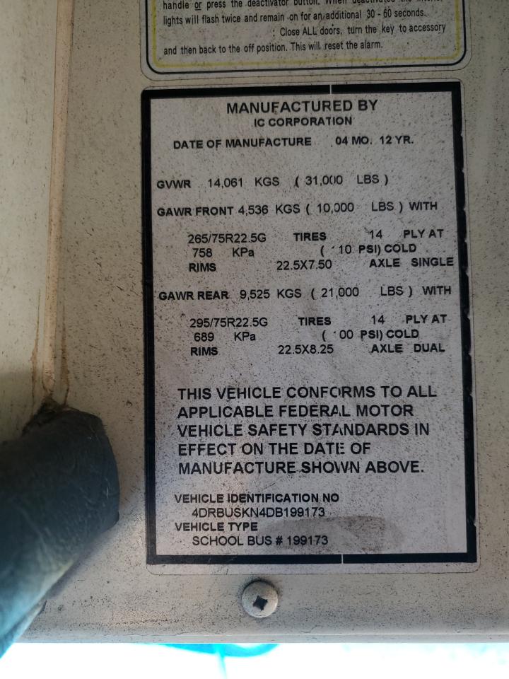 2013 IC CORPORATION CE SERIES