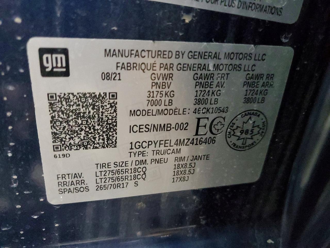 2021 CHEVROLET ALL Models