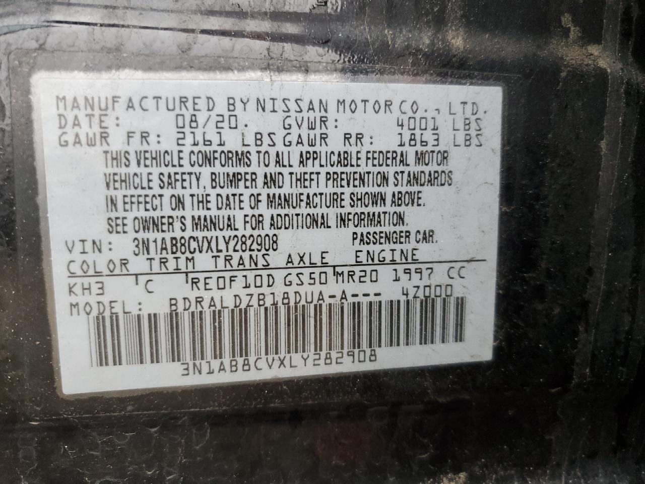 2020 NISSAN SENTRA