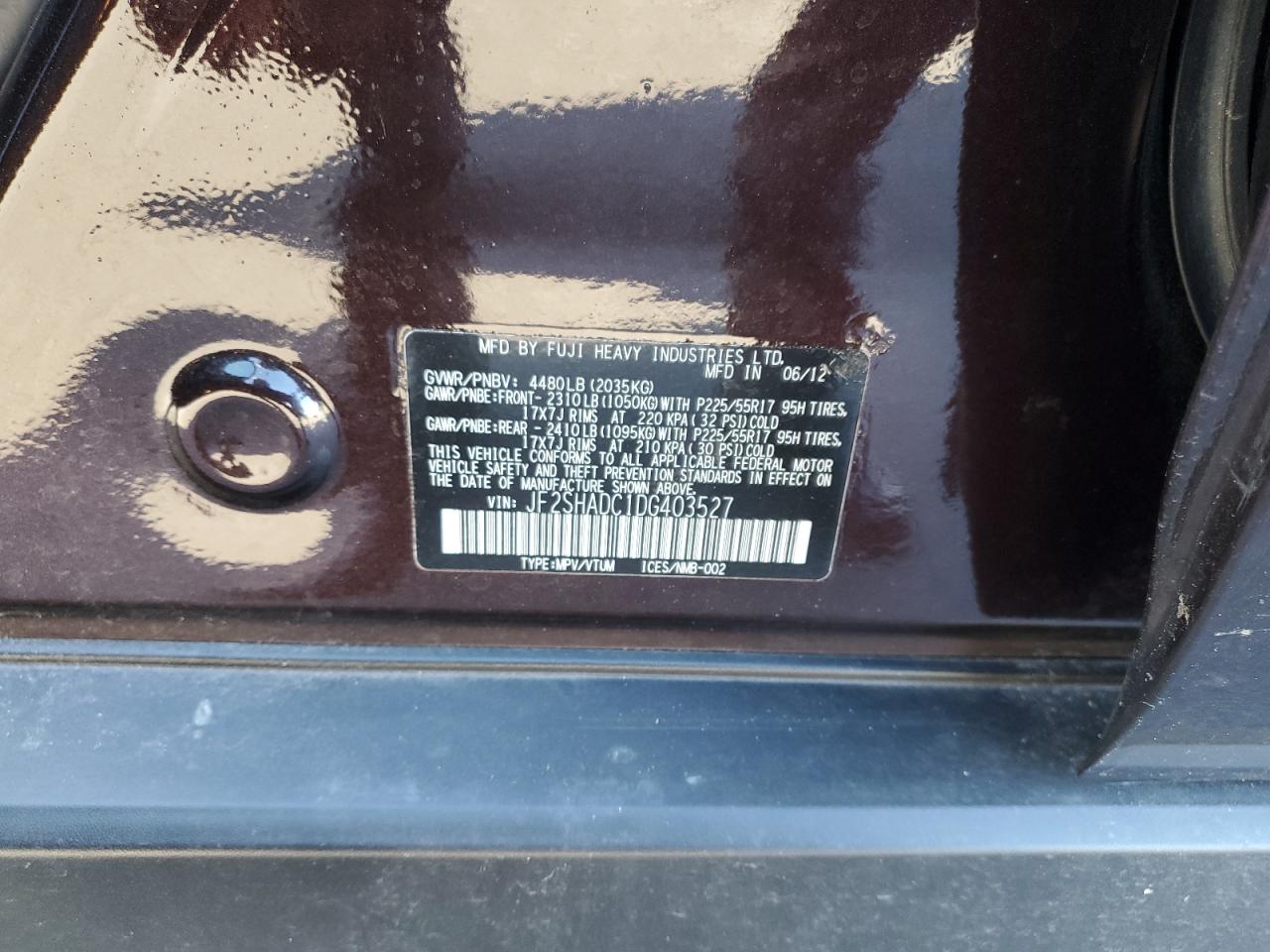 2013 SUBARU FORESTER