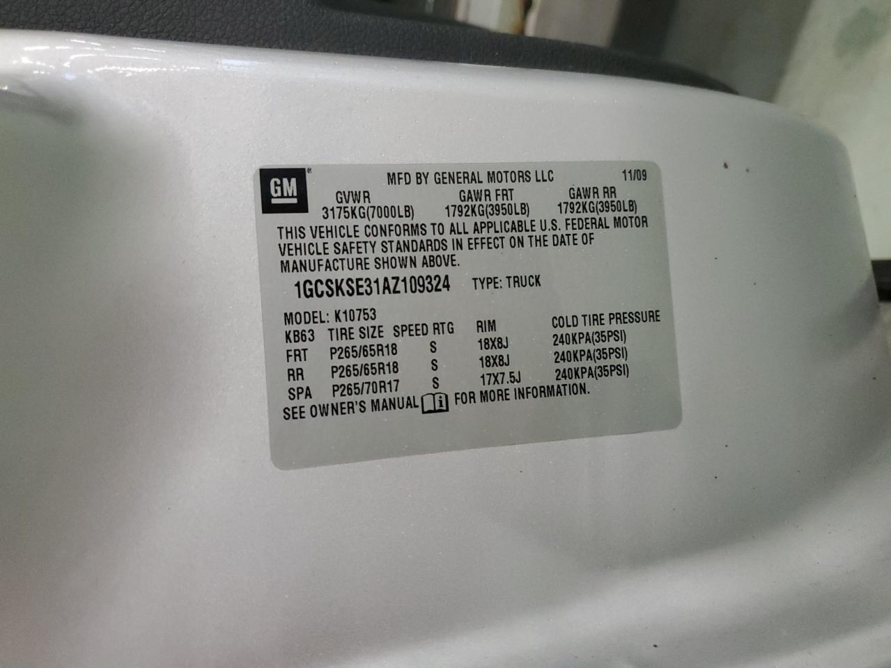 2010 CHEV ALL Models