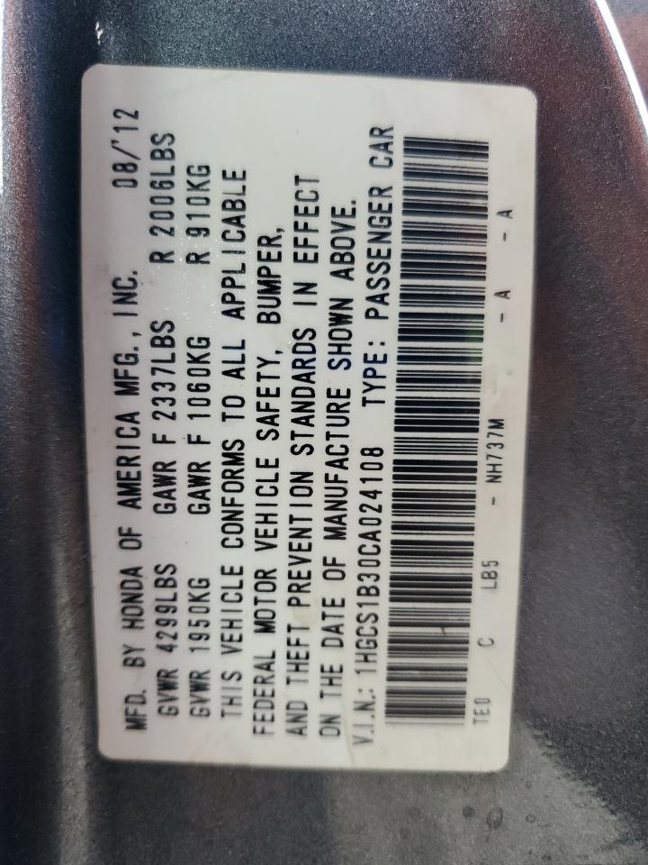 2012 HOND ACCORD