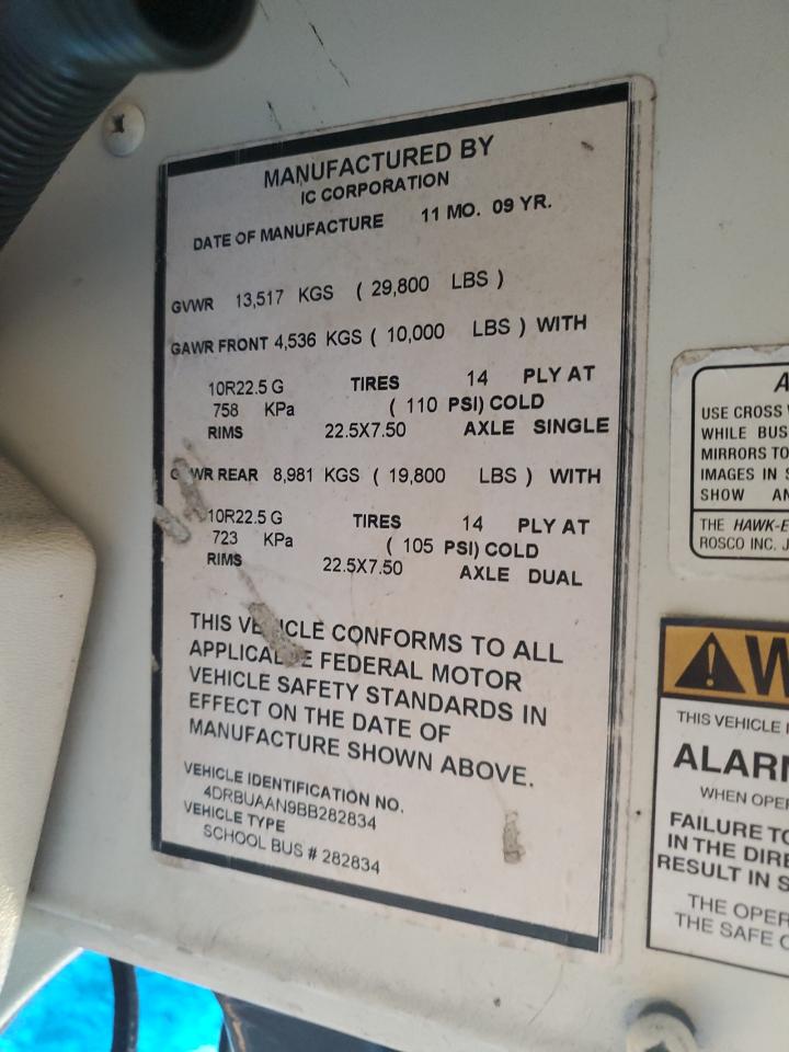 2011 IC CORPORATION CE SERIES