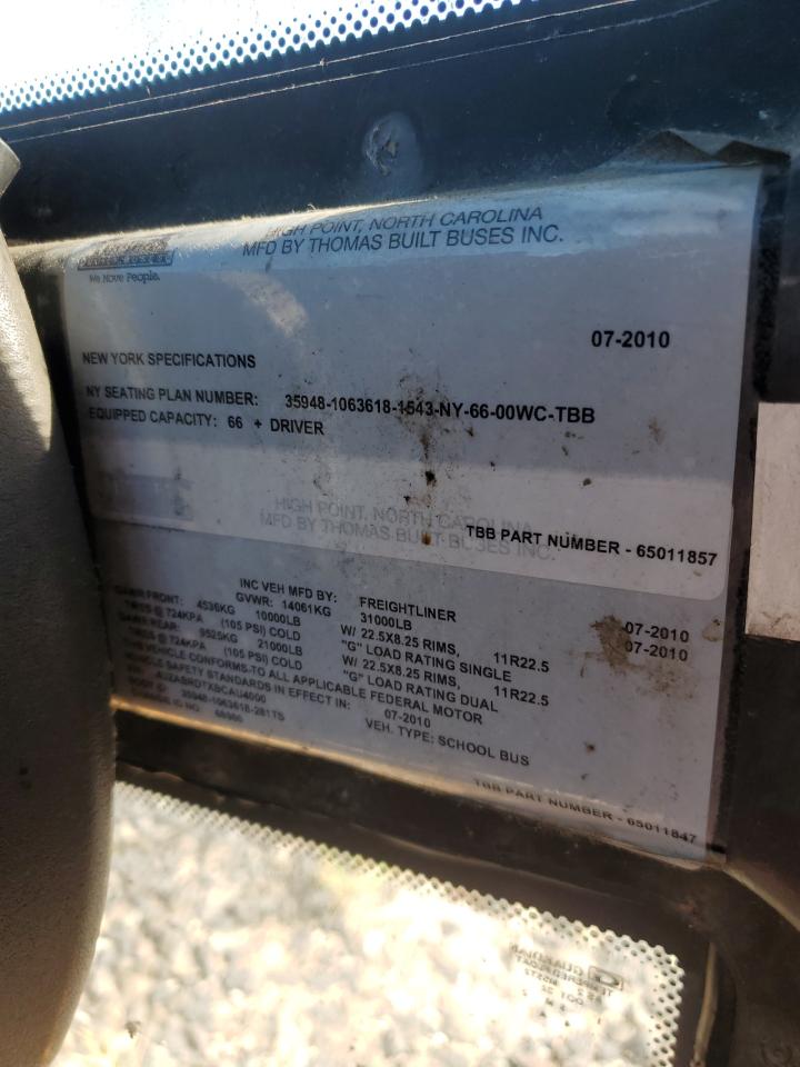 2011 FREIGHTLINER SAF-T-LINE
