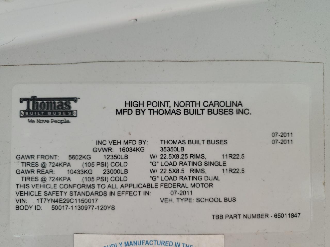 2012 THOMAS ALL MODELS