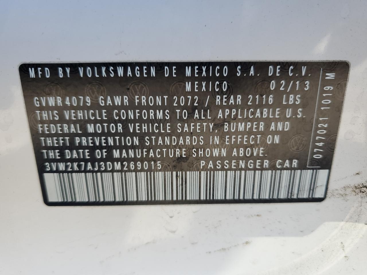 2013 VOLKSWAGEN JETTA