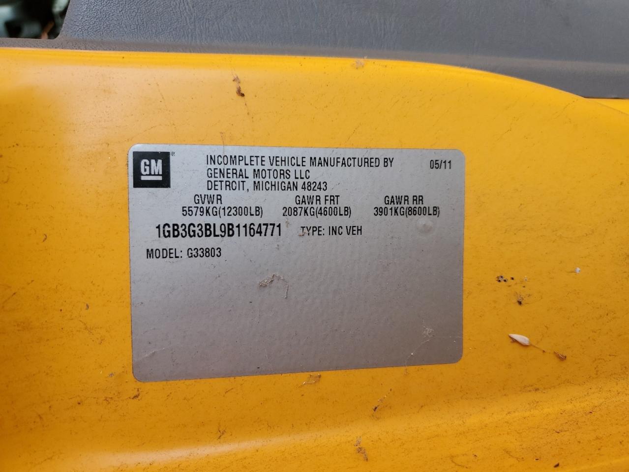 2011 CHEVROLET MINOTOUR G