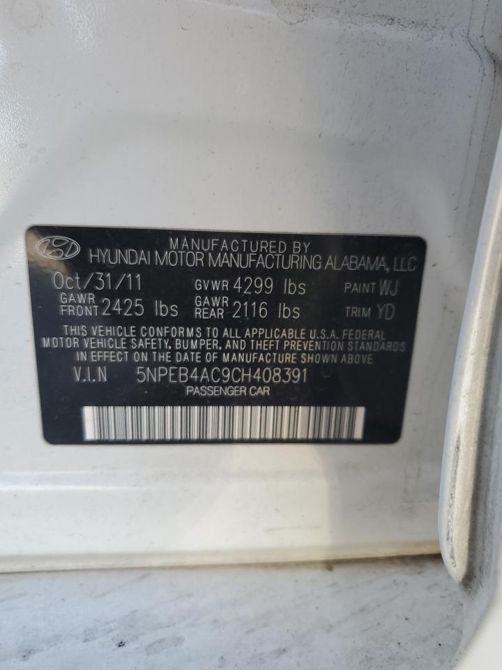 2012 HYUNDAI SONATA