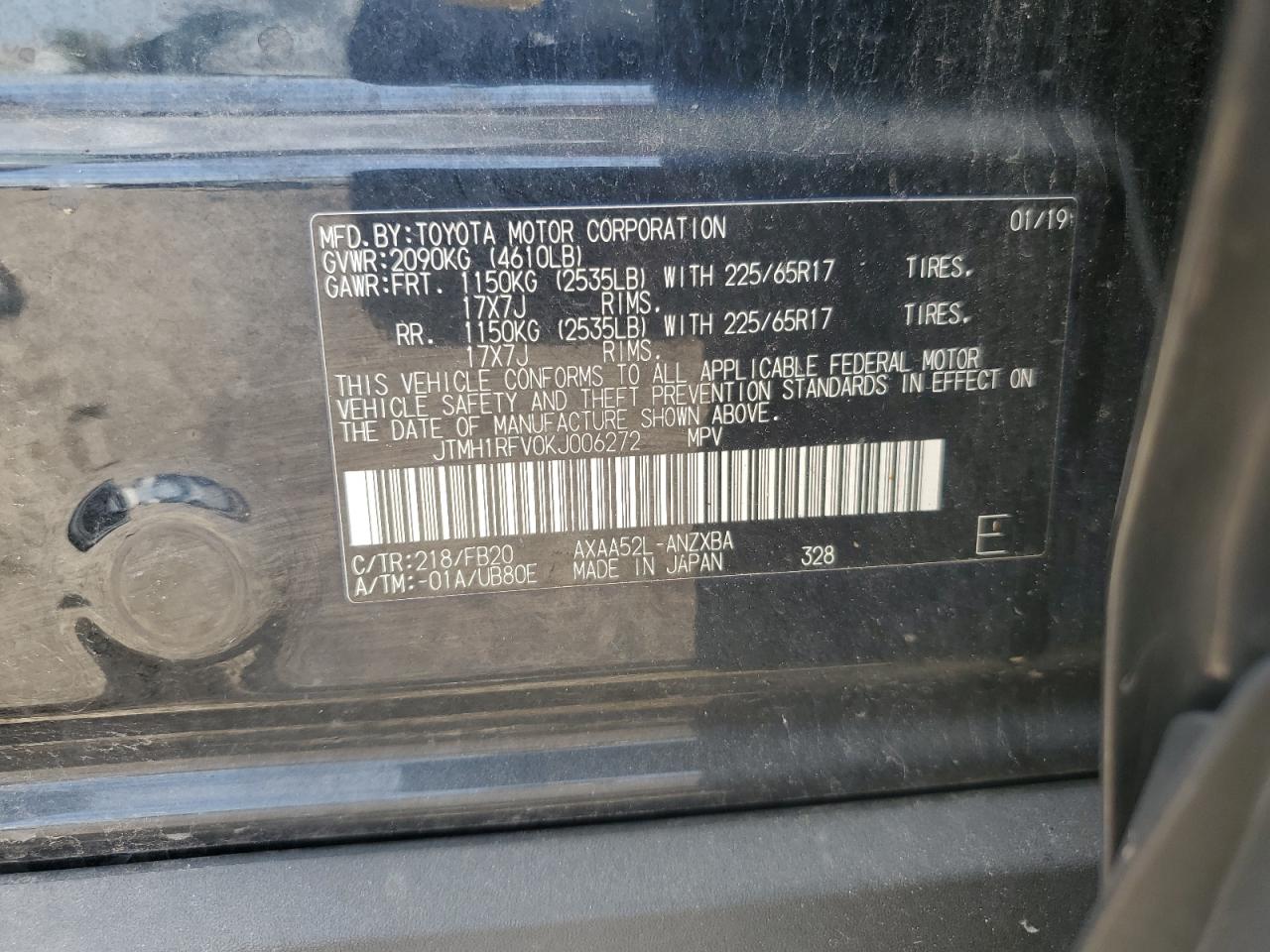 2019 TOYOTA RAV4