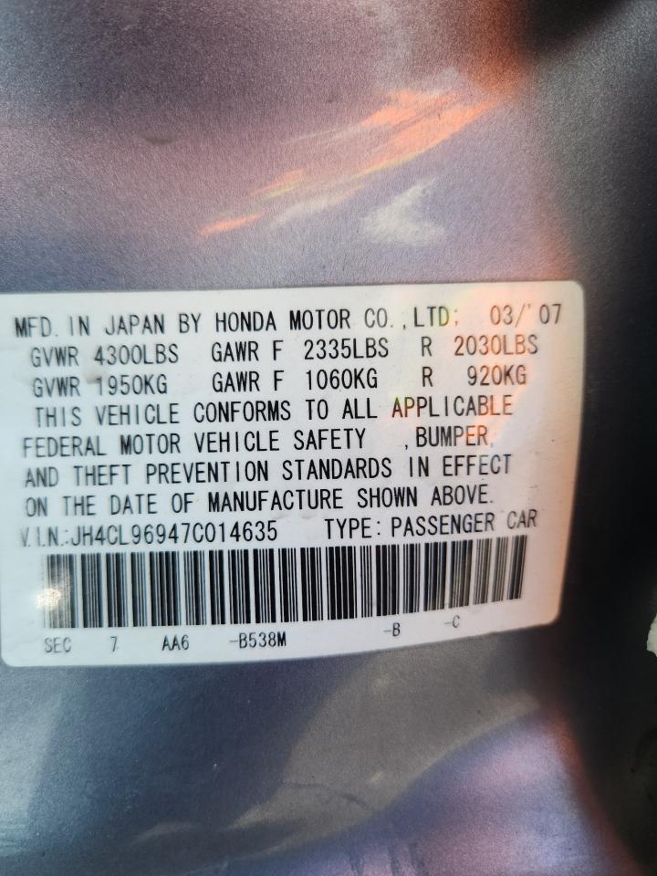 2007 ACURA TSX