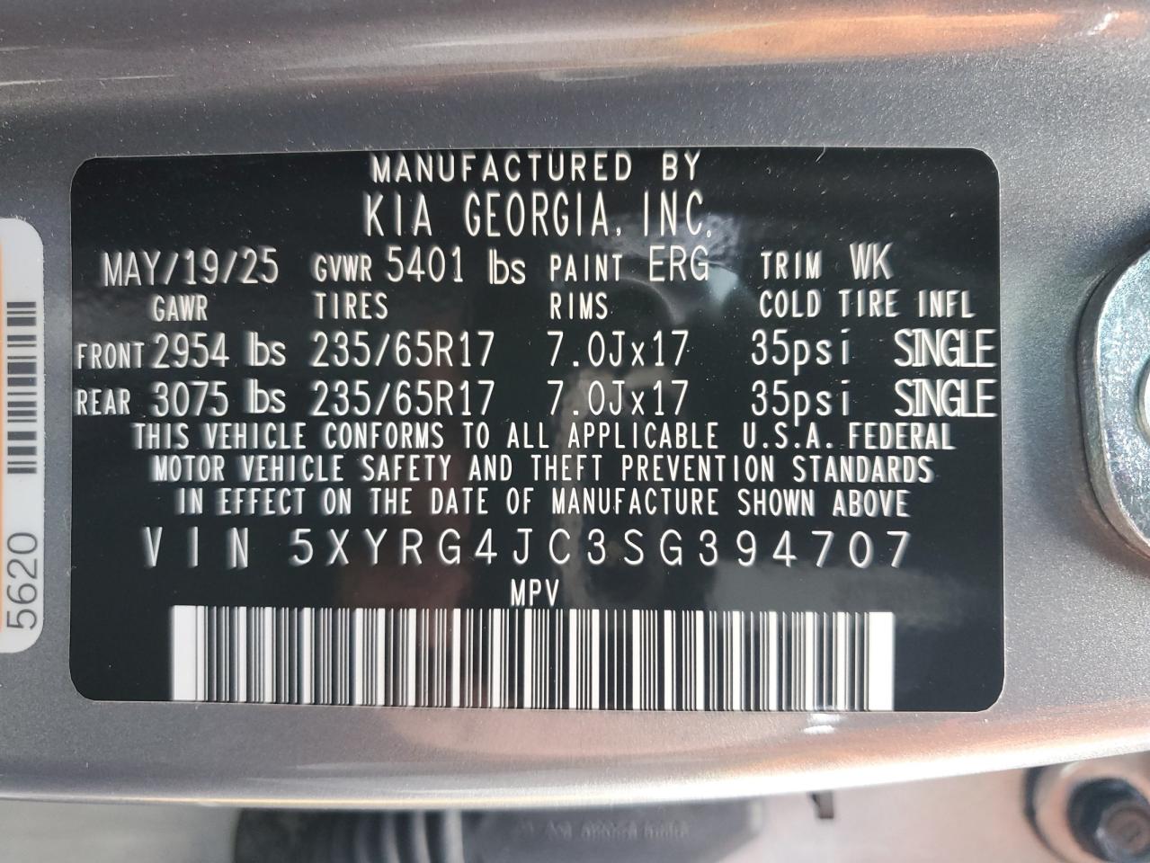 2025 KIA SORENTO