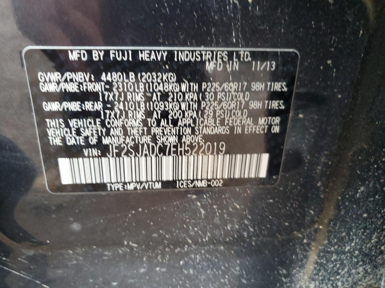 2014 SUBARU FORESTER