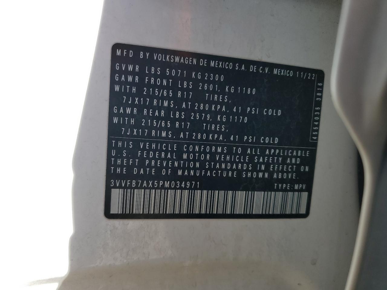 2023 VOLKSWAGEN TIGUAN