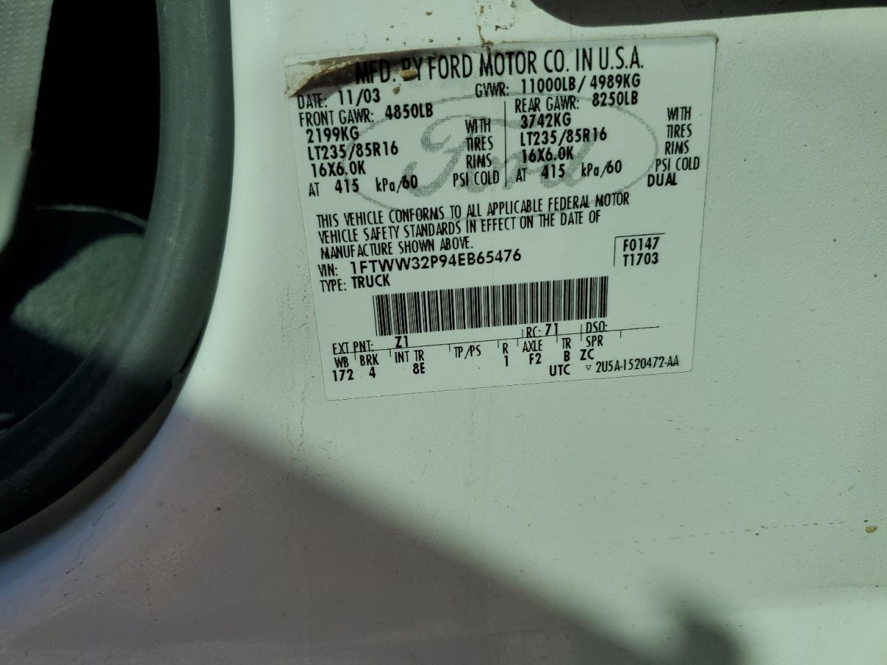 2004 FORD F350