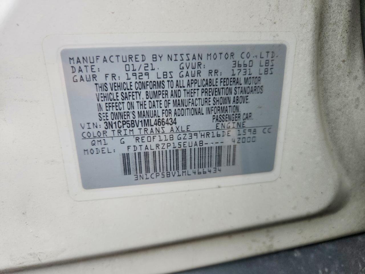 2021 NISSAN KICKS