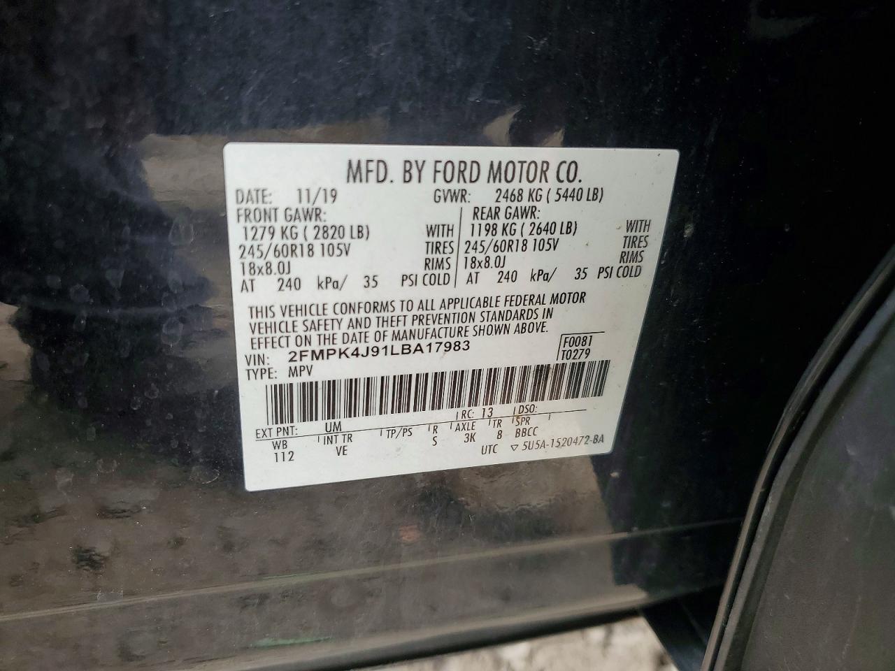 2020 FORD EDGE
