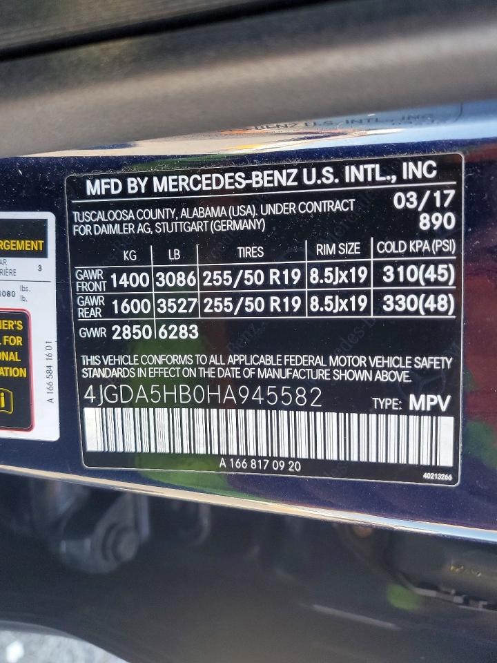 2017 MERCEDES-BENZ GLE-CLASS