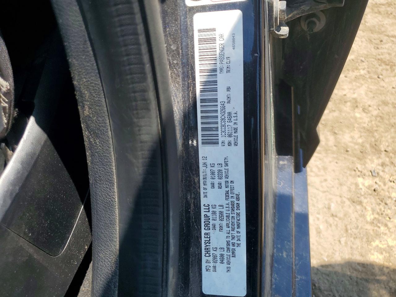 2012 CHRYSLER 200
