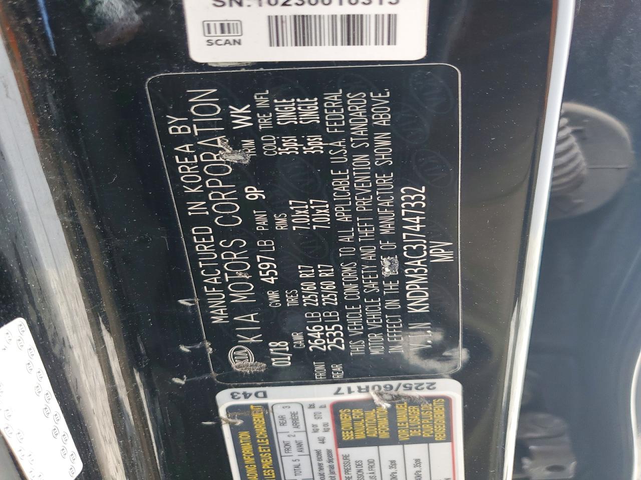2018 KIA SPORTAGE
