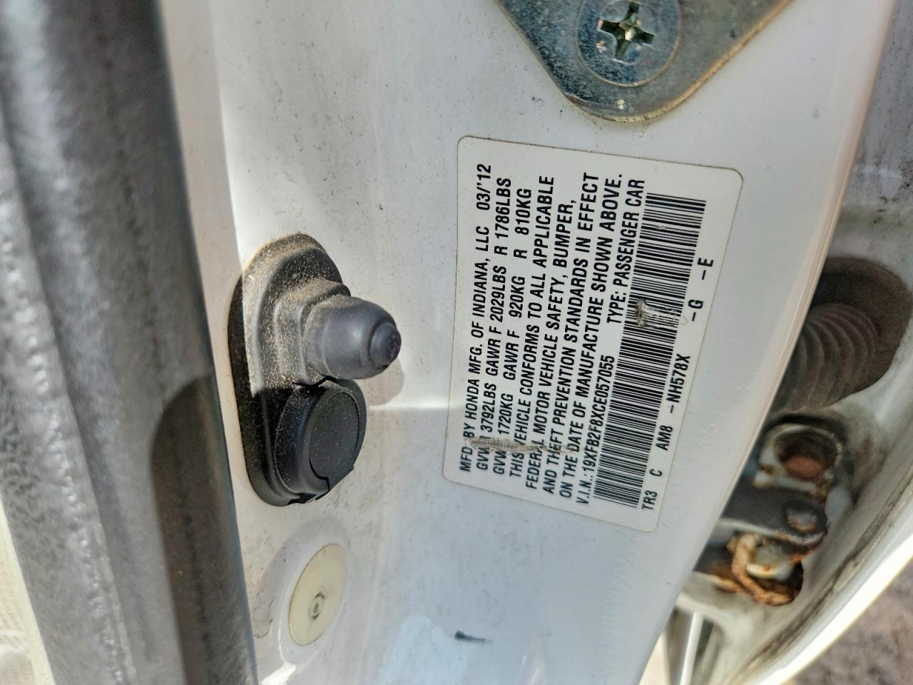 2012 HONDA CIVIC