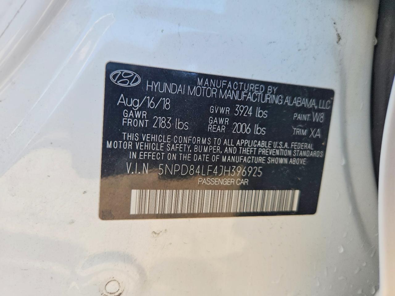2018 HYUNDAI ELANTRA