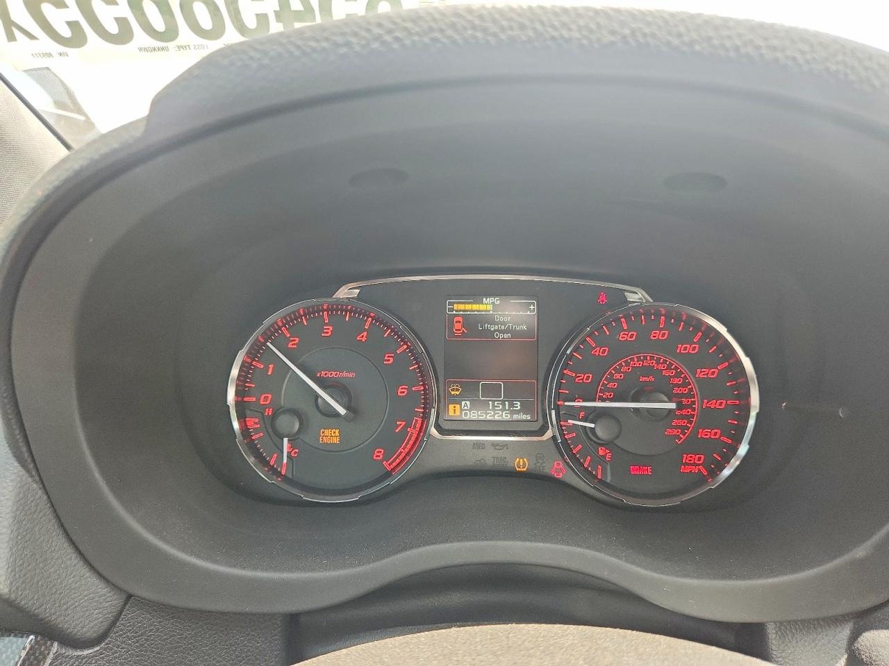 2016 SUBARU WRX