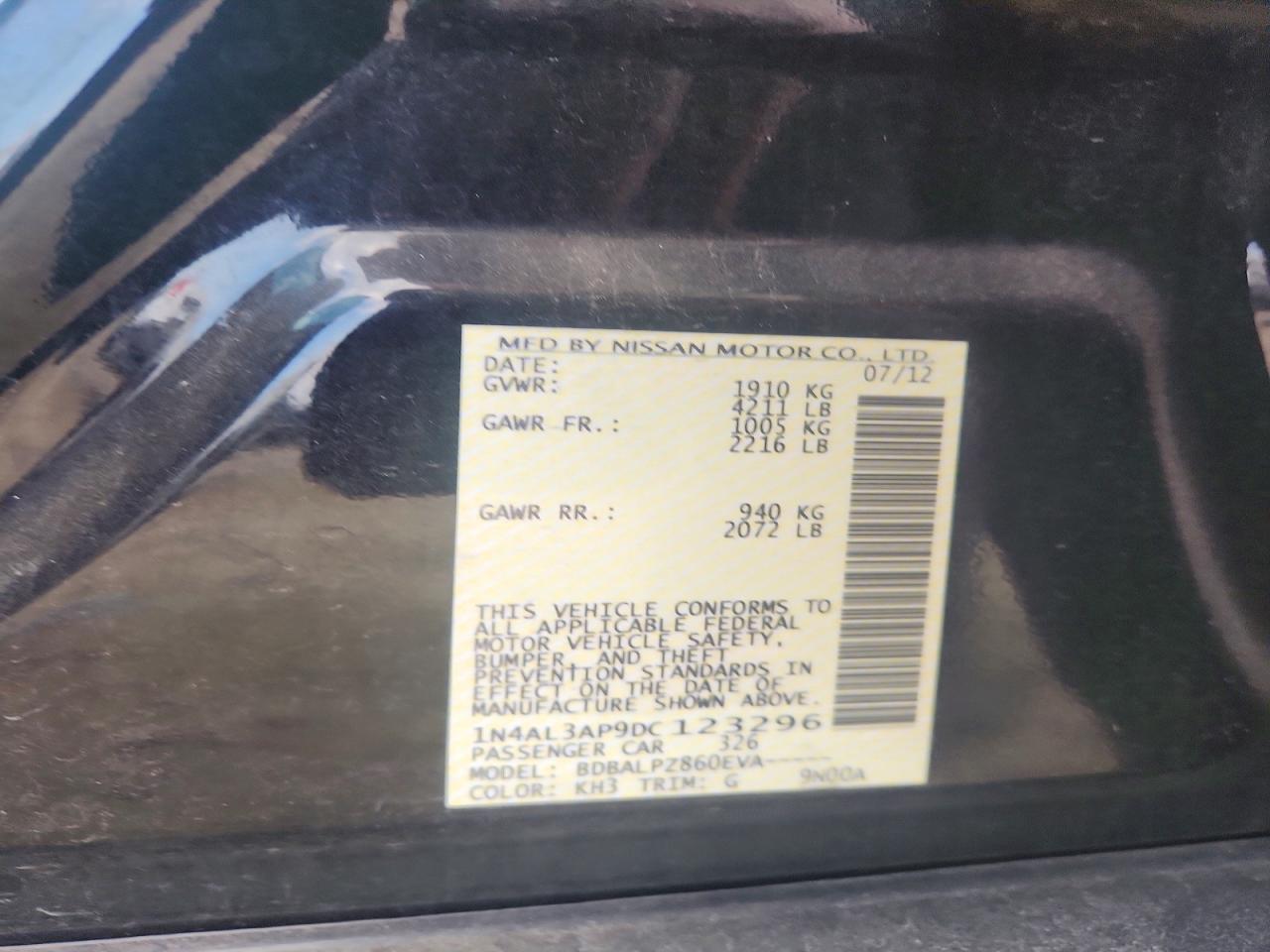 2013 NISSAN ALTIMA