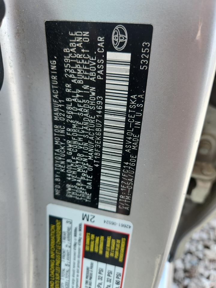 2011 TOYOTA CAMRY