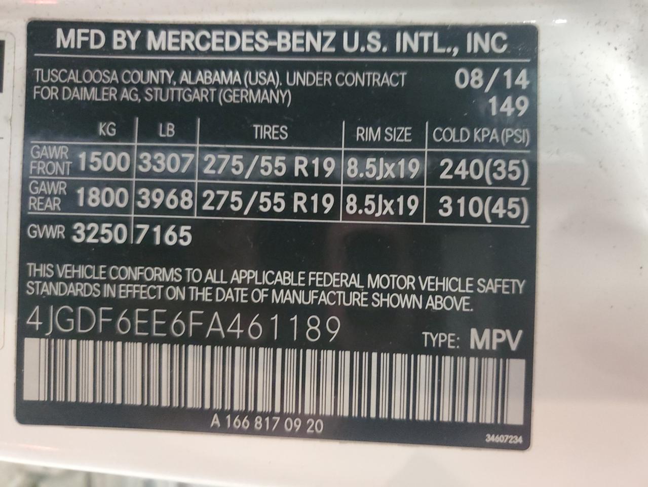 2015 MERZ GL-CLASS