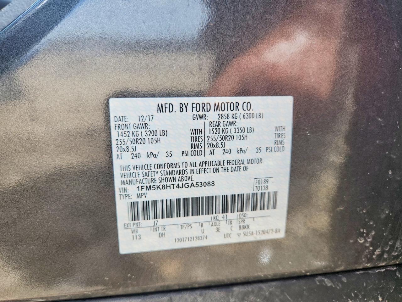 2018 FORD EXPLORER