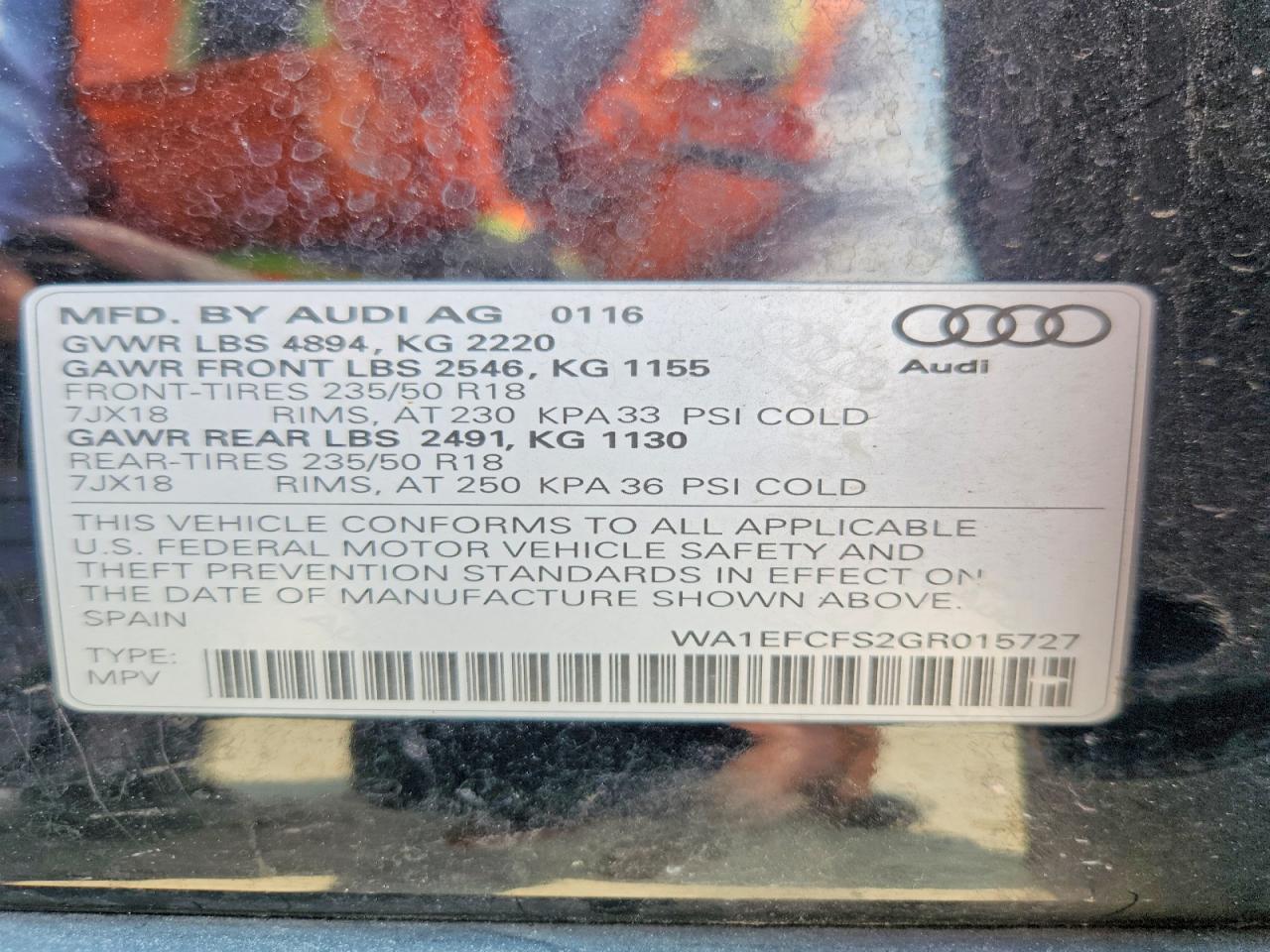 2016 AUDI Q3