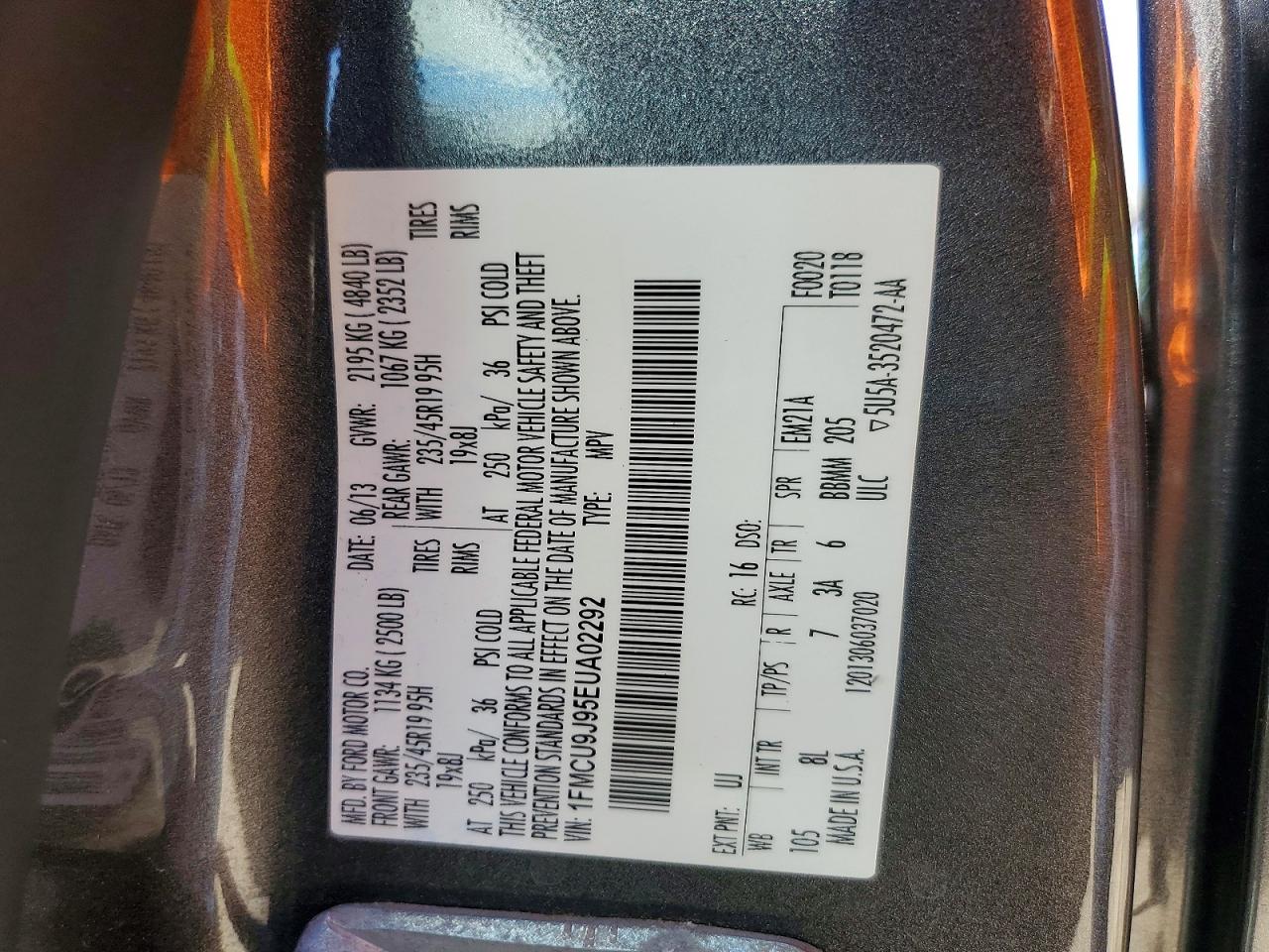 2014 FORD ESCAPE