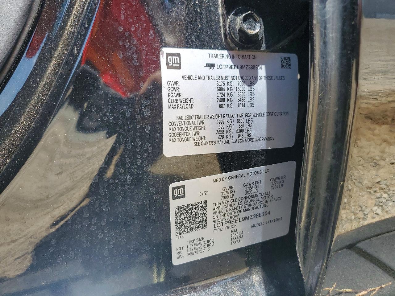 2021 GMC SIERRA