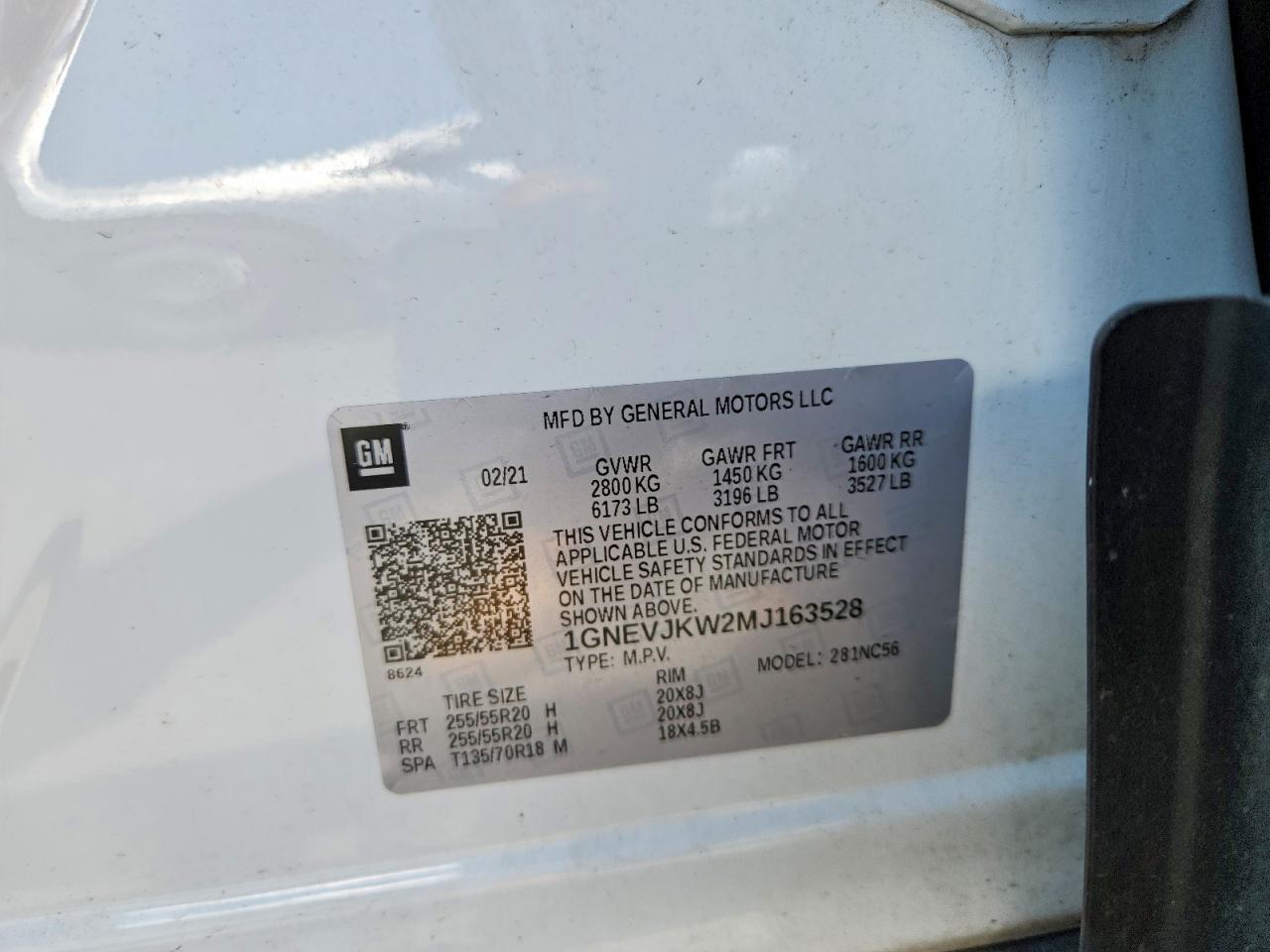 2021 CHEVROLET TRAVERSE