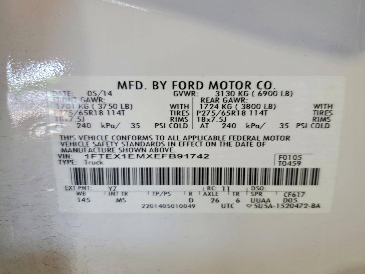 2014 FORD F-150